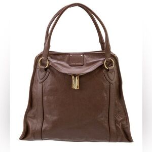 MARC JACOBS WELLINGTON SANTCHEL BAG LARGE  STONE LEATHER